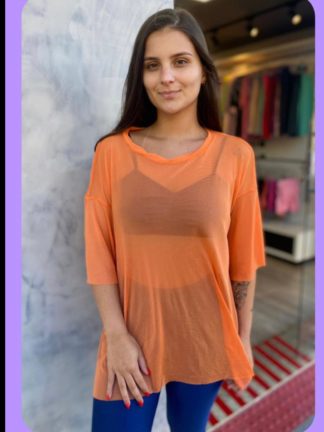 Transparent Orange Coverup