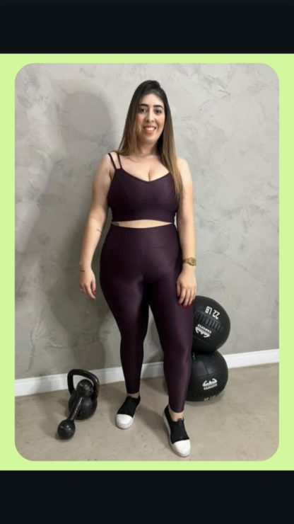 Dark Purple Compression Workout Set