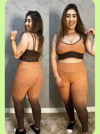 Jackar Orange and Black Workout Set