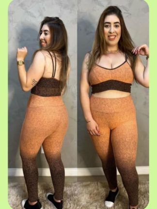 Jackar Orange and Black Workout Set