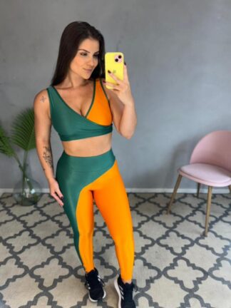 Sparkling Green Lotus Women Workout Set