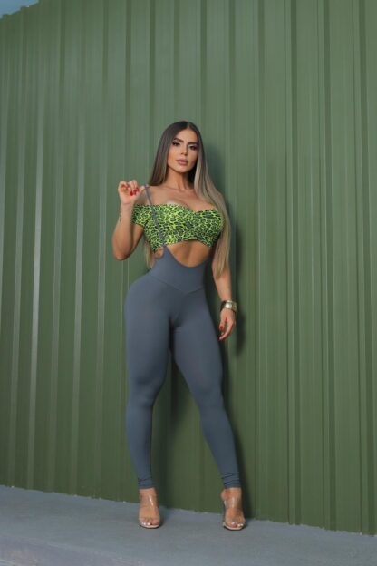 Green Top Jaguar with Grey Jumpsuit - Image 3