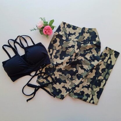 Camouflaged Eagle Women Workout Set