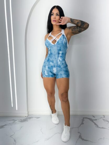 Light Jeans Women Romper - Image 2