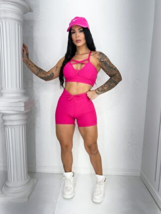 Wave Pink Push Up Women Workout Set