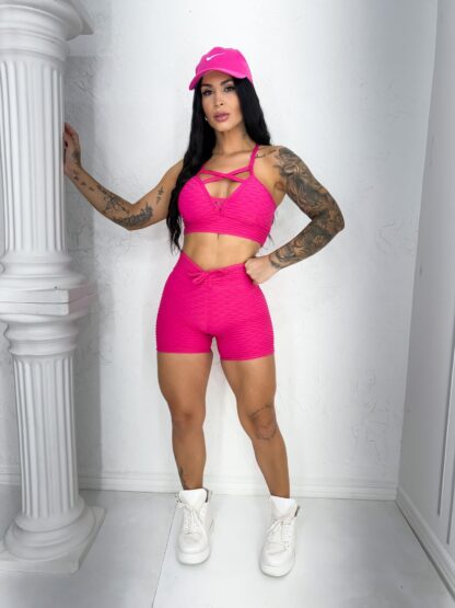 Wave Pink Push Up Women Workout Set
