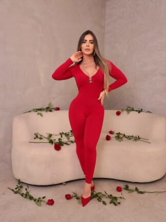 Elegance Venice Red Jumpsuit