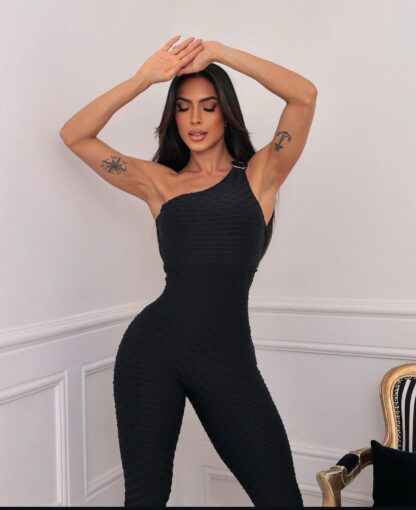Black Premium Push Up Jumpsuit - Image 2