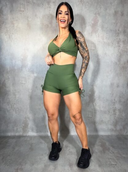 Mauve Green Women Workout Set