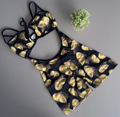 Black Romper with Golden Butterflies - Image 2