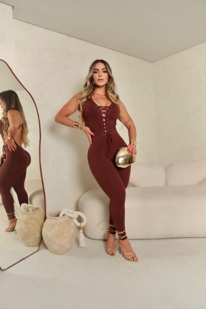 Intension Red Bordeaux Jumpsuit - Image 2