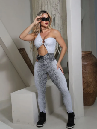 Black and White Open Chapisco Jumpsuit