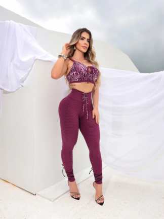 Wine Dream Girl Workout Set