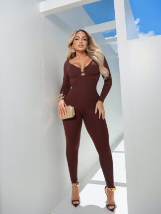 Intension Brown Jumpsuit