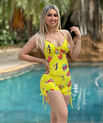 Yellow Like Short Romper - Image 2