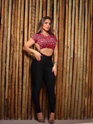Red Rose Petals Jumpsuit