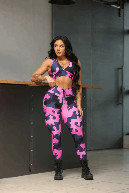 Predominant Pink Military Workout Set - Image 2