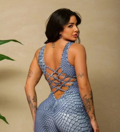 Scaly Gray Snake Jumpsuit - Image 4
