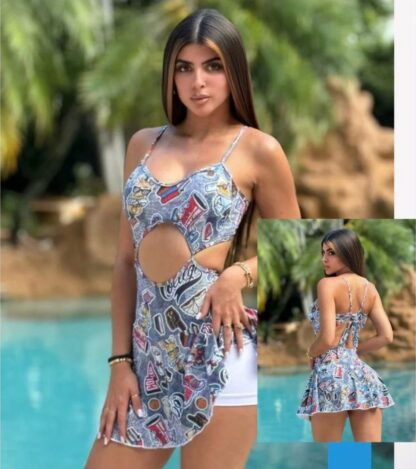 Romper with Things Print