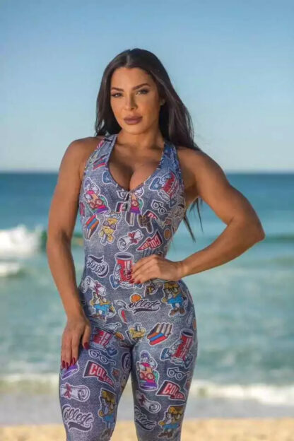 Coca Cola Jumpsuit with White Stripe - Image 2