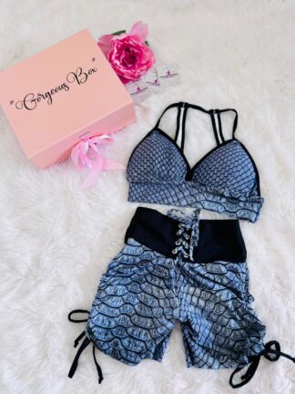 Gray Snake Workout Set