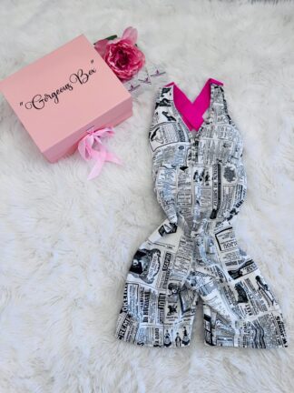 White Romper Pin-up News