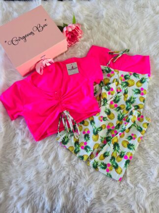 Neon Tropical Vibe Workout Set