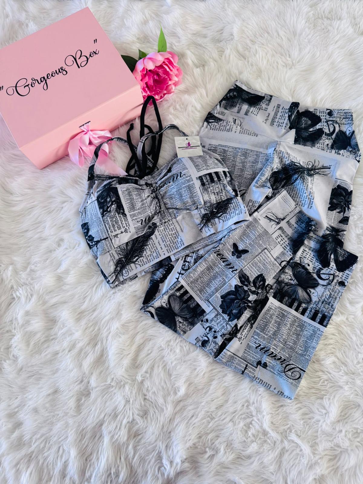 Newspaper Clippings Workout Set