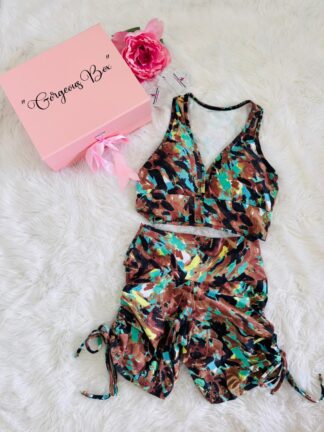 Modern Tie-Dye Workout Set