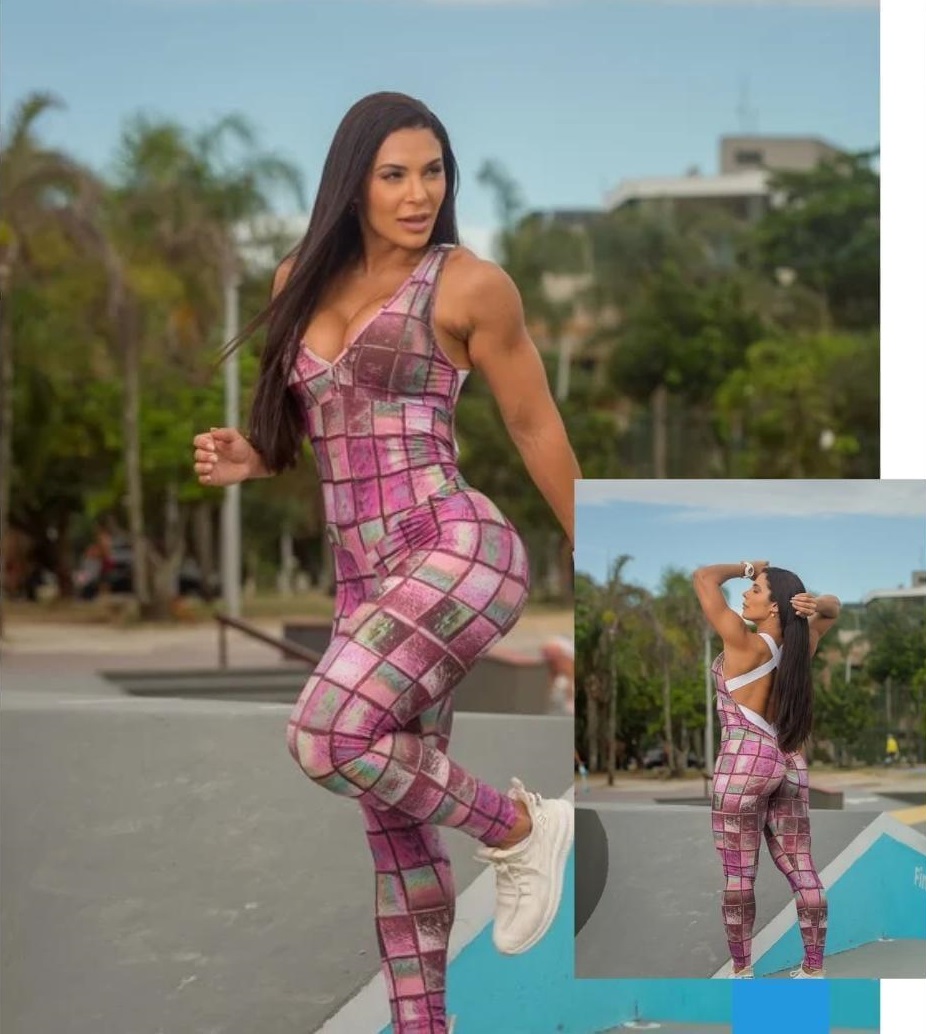 Tropical Plaid Jumpsuit